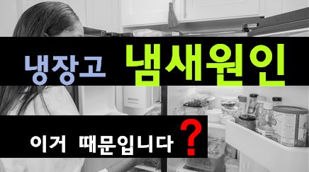 냉장고 냄새 제거 방법 3가지